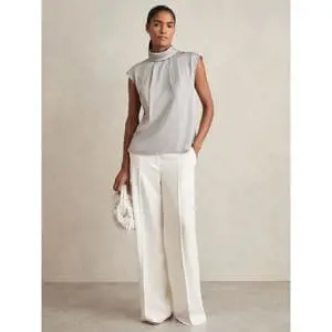 REISS DANIA High Neck Shell Top